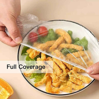 100 Pcs - Space-Saving Plastic Cling - Plastic Wrap – Convenient & Versatile Kitchen Essential (Copy)