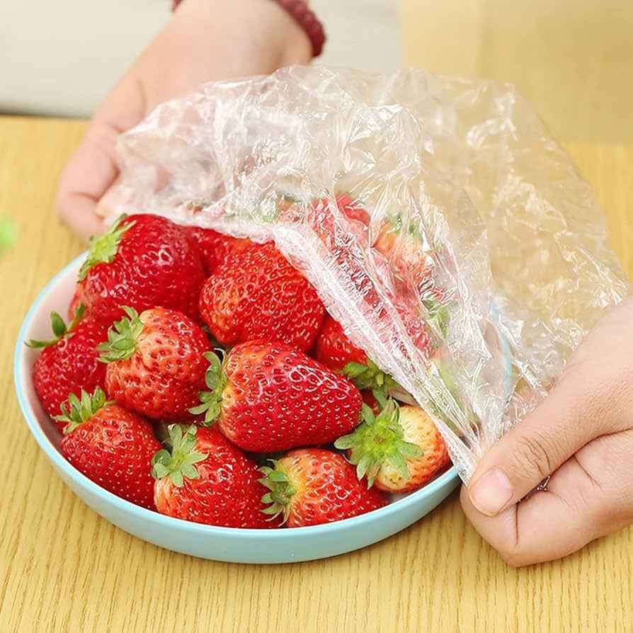 100 Pcs - Space-Saving Plastic Cling - Plastic Wrap – Convenient & Versatile Kitchen Essential (Copy)