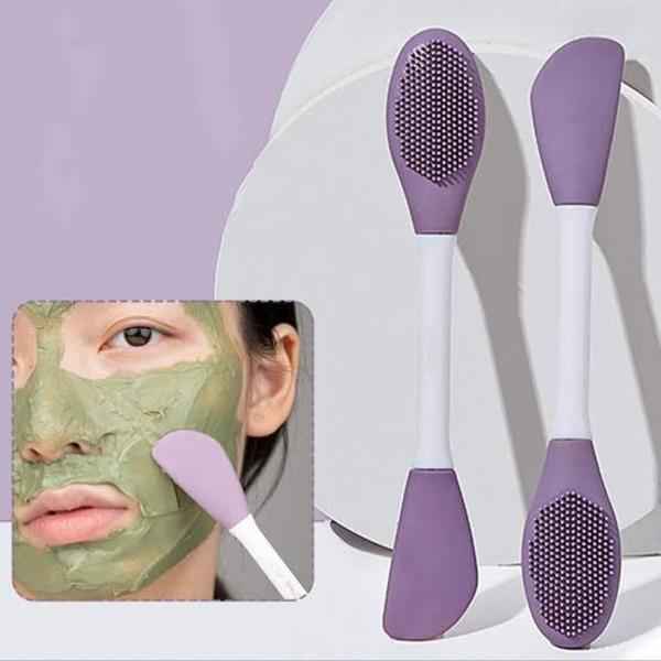 Double-Headed Face Cleaner Brush - 1 Pc