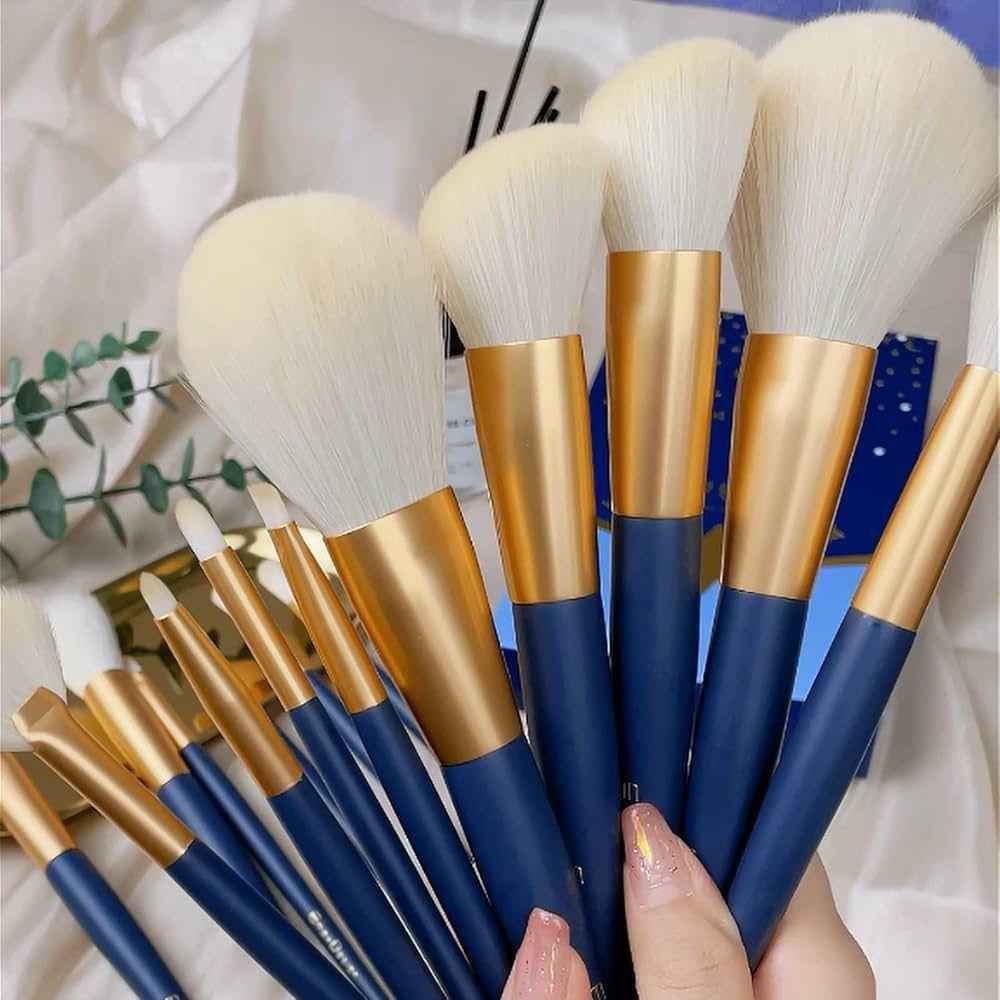 Reusable Blending Makeup Brushes Set - 12 Pcs