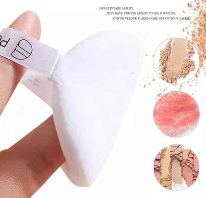 5 Pcs Reusable Peach Cotton Powder Puff - Perfect Makeup Accessory for Blending and Application