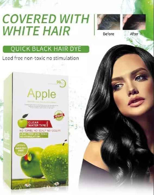 Non-Irritating Hair Dye Shampoo - 1 Pcs Black Color & Smooth Texture