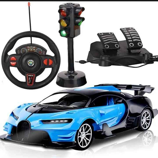 High-Speed Remote Control RC Car with Steering & Race-Break Pedal