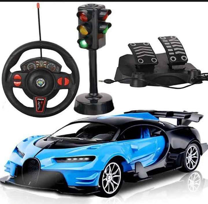 High-Speed Remote Control RC Car with Steering & Race-Break Pedal