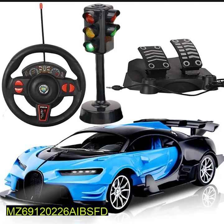 High-Speed Remote Control RC Car with Steering & Race-Break Pedal