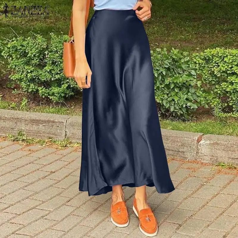 Premium Silk Casual Spring/Summer 2025 Long Solid Fishtail Skirt for Women