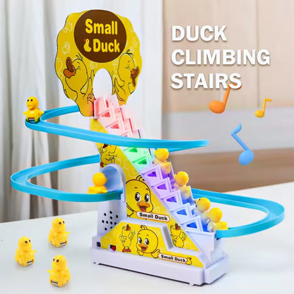 Blue Musical Duck Toy with 3 Slides & Ladder – Fun & Engaging Playset