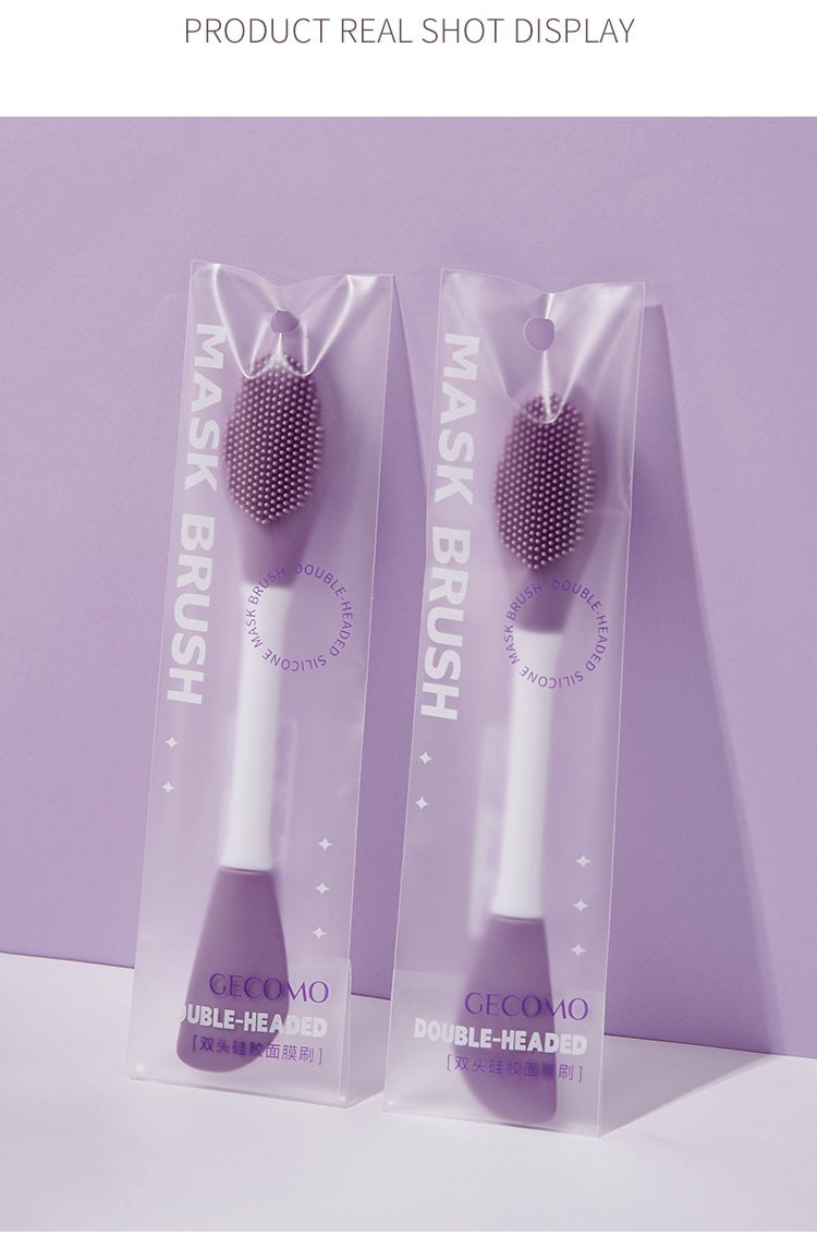 Double-Headed Face Cleaner Brush - 1 Pc