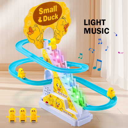 Blue Musical Duck Toy with 3 Slides & Ladder – Fun & Engaging Playset