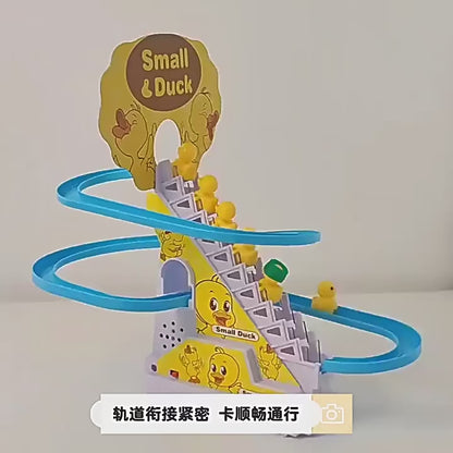 Blue Musical Duck Toy with 3 Slides & Ladder – Fun & Engaging Playset